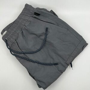 PacSun Baggy Cargo Pants Mens Medium Gray Excellent Nylon Cotton Drawstring